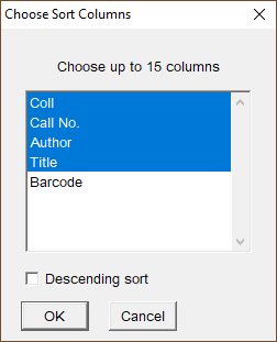 Pop-up that lets the user choose the order in which search results are displayed